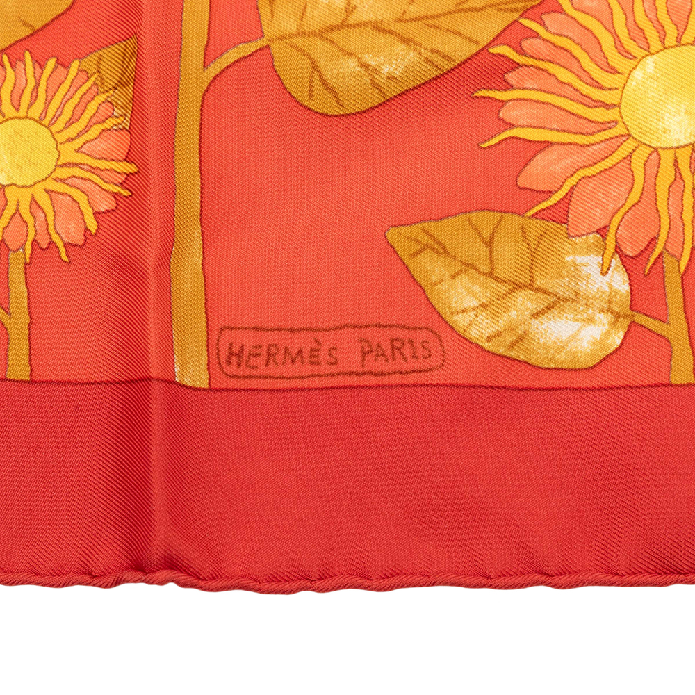 Pre-Loved Hermes Tourne Sols Silk Handkerchief - Picture 4 of 6